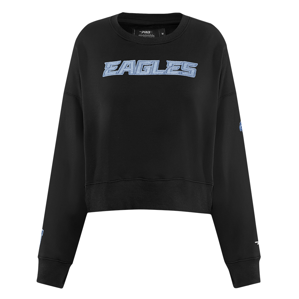NFL PHILADELPHIA EAGLES VARSITY BLUES CHANDAIL À COL ROND POUR FEMME POUR FEMME (NOIR)