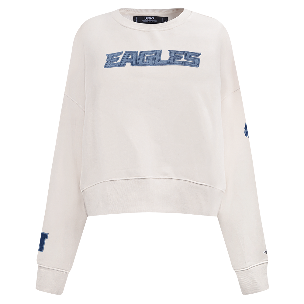 NFL PHILADELPHIA EAGLES VARSITY BLUES CHANDAIL À COL ROND POUR FEMME POUR FEMME (LIN)