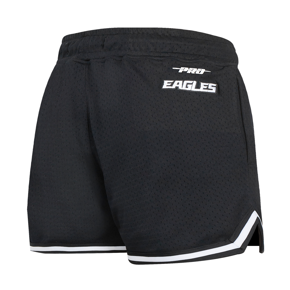 NFL PHILADELPHIA EAGLES SCRIPT TAIL WOMEN'S MESH TAPE SHORT (BLACK)