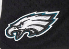NFL PHILADELPHIA EAGLES SCRIPT TAIL WOMEN'S MESH TAPE SHORT (BLACK)