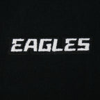 NFL PHILADELPHIA EAGLES TEAM CRYSTALLINE WOMEN'S VARSITY JACKET (BLACK/WHITE)