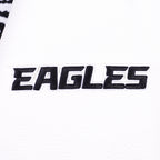 NFL PHILADELPHIA EAGLES WOMEN'S VARSITY JACKET (BLACK/WHITE)