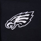 NFL PHILADELPHIA EAGLES WOMEN'S VARSITY JACKET (BLACK/WHITE)