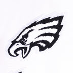 NFL PHILADELPHIA EAGLES WOMEN'S VARSITY JACKET (BLACK/WHITE)