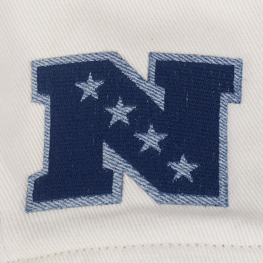 NFL PHILADELPHIA EAGLES VARSITY BLUES BLOUSON COLLÉGIAL EN DENIM POUR FEMME (DENIM/LIN)