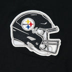 NFL PITTSBURGH STEELERS CLASSIC MESH T-SHIRT À RAYURES POUR HOMME (NOIR/JAUNE)
