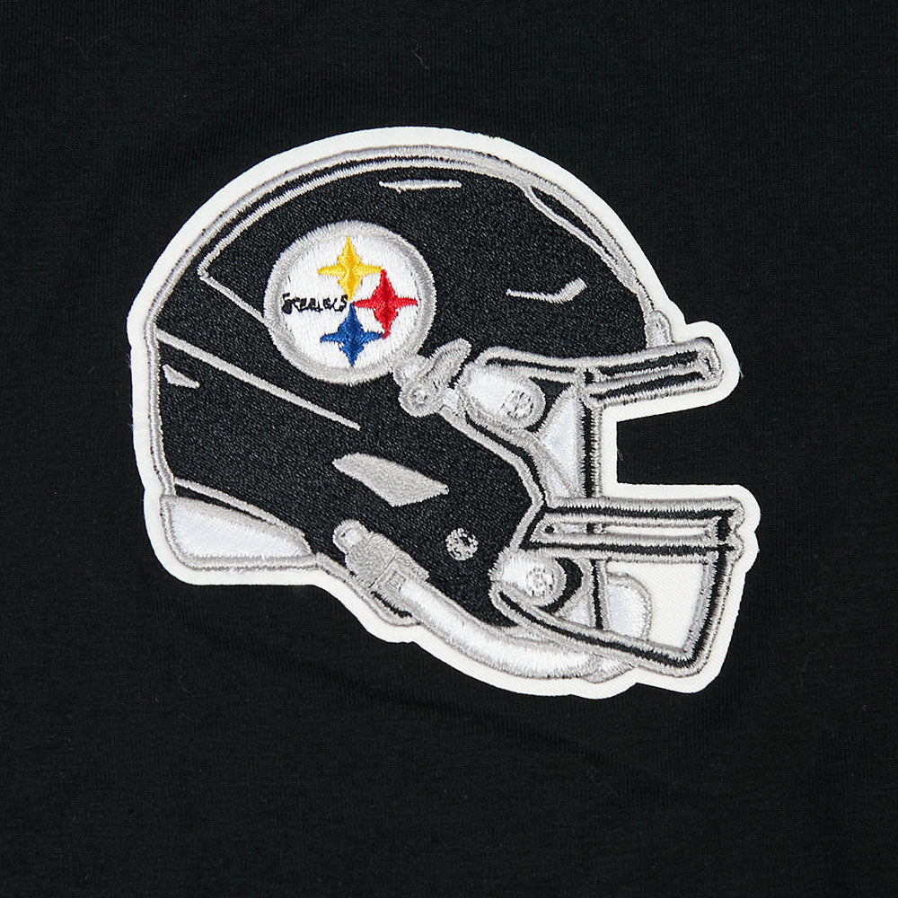NFL PITTSBURGH STEELERS CLASSIC MESH T-SHIRT À RAYURES POUR HOMME (NOIR/JAUNE)