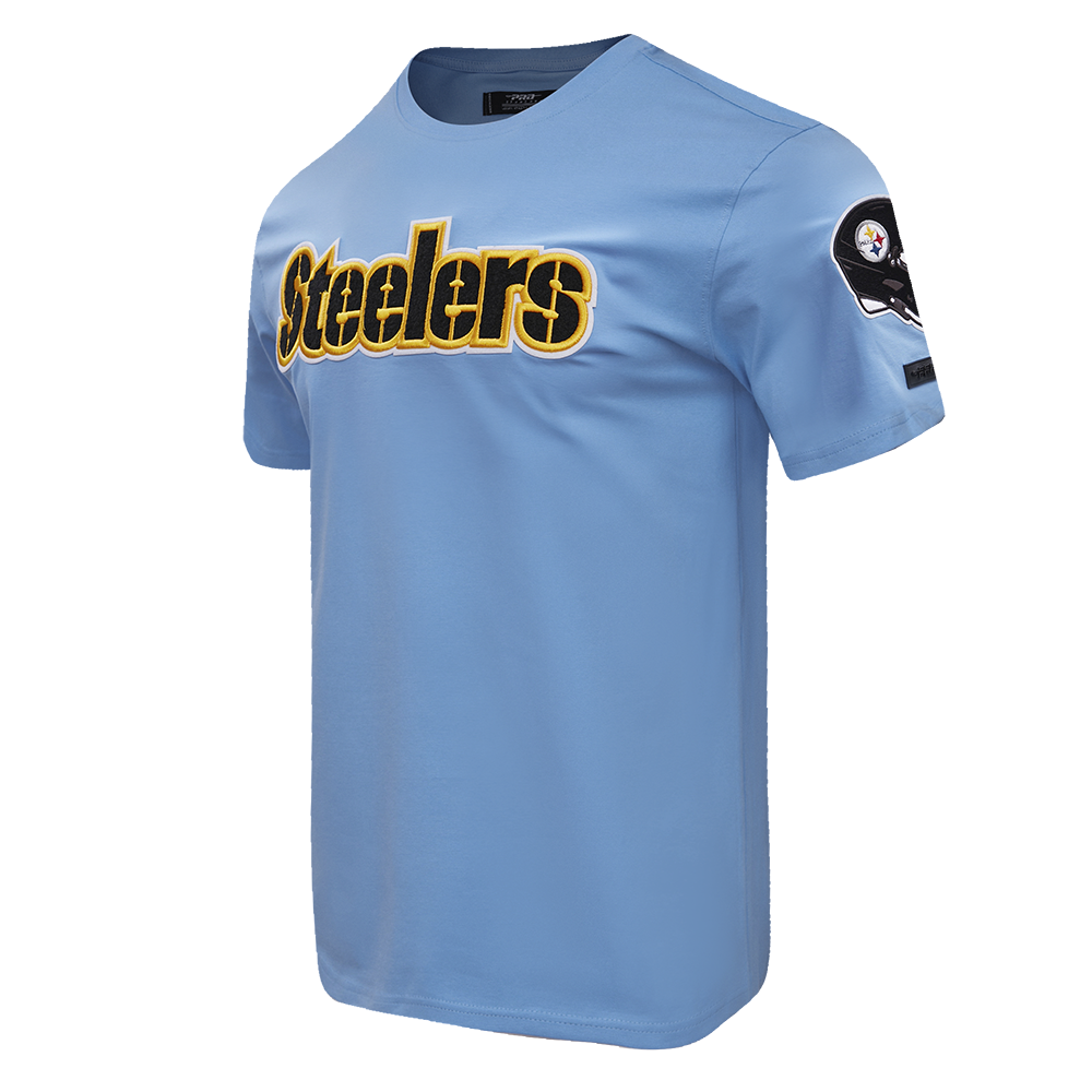 NFL PITTSBURGH STEELERS CLASSIC CHENILLE MEN'S TEE (UNIVERSITY BLUE)