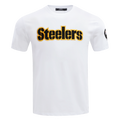 NFL PITTSBURGH STEELERS CLASSIC CHENILLE MEN'S   TEE (WHITE)