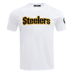 NFL PITTSBURGH STEELERS CLASSIC CHENILLE MEN'S   TEE (WHITE)