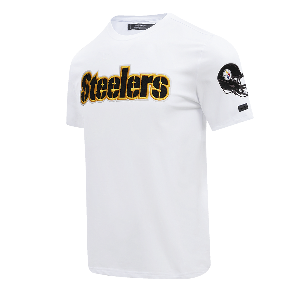 NFL PITTSBURGH STEELERS CLASSIC CHENILLE MEN'S   TEE (WHITE)