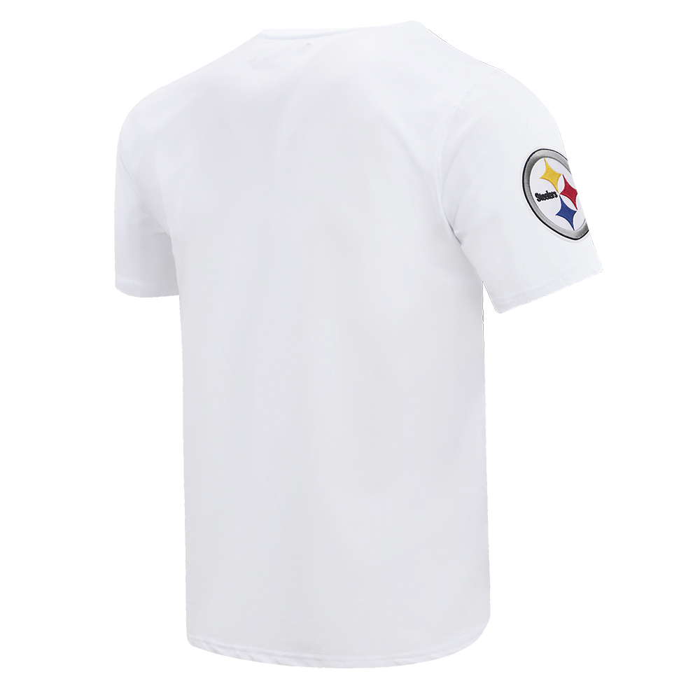NFL PITTSBURGH STEELERS CLASSIC CHENILLE MEN'S   TEE (WHITE)