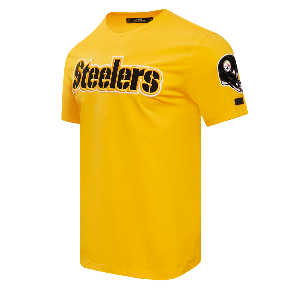 NFL PITTSBURGH STEELERS CLASSIC CHENILLE MEN'S   TEE (YELLOW)