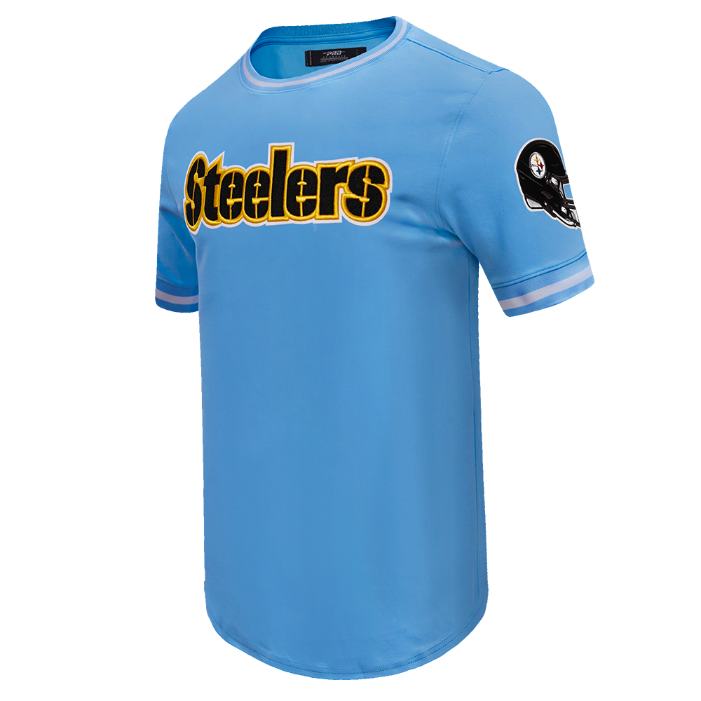 NFL PITTSBURGH STEELERS CLASSIC CHENILLE MEN'S TEE (UNIVERSITY BLUE)