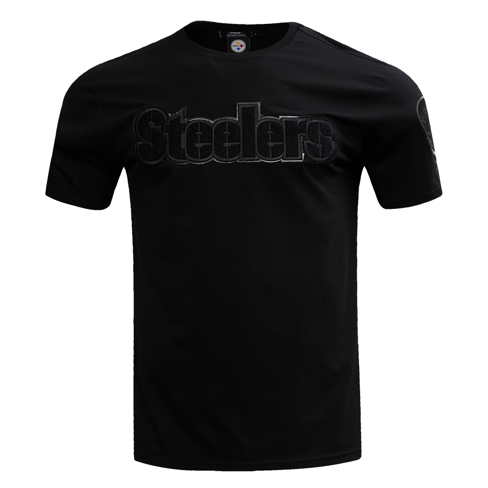 NFL PITTSBURGH STEELERS TRIPLE BLACK T-SHIRT POUR HOMME (TRIPLE NOIR)