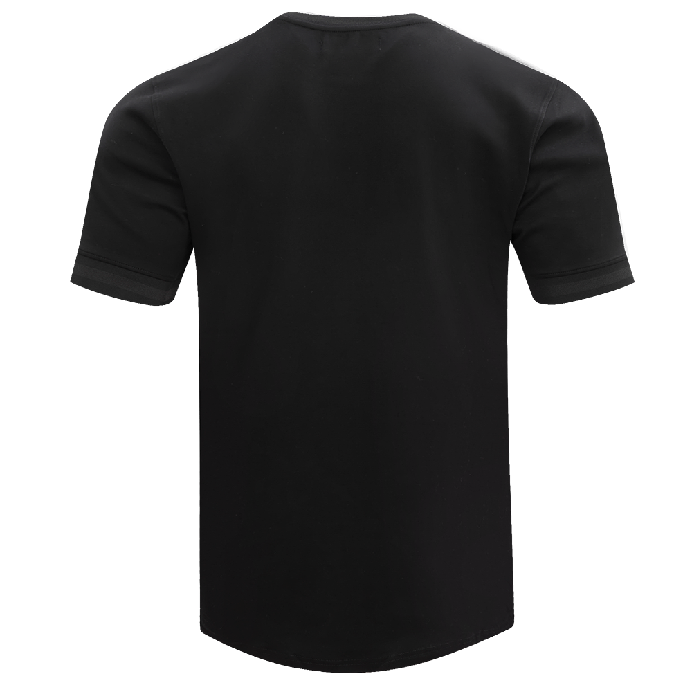 NFL PITTSBURGH STEELERS TRIPLE BLACK MEN'S DOUBLE KNIT TEE (TRIPLE BLACK)