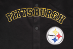 NFL PITTSBURGH STEELERS CLASSIC MEN'S WARM UP JACKET (BLACK/YELLOW)