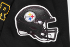 NFL PITTSBURGH STEELERS CLASSIC MEN'S WARM UP JACKET (BLACK/YELLOW)