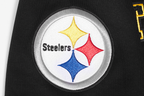 NFL PITTSBURGH STEELERS CLASSIC MEN'S WARM UP JACKET (BLACK/YELLOW)