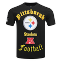 NFL PITTSBURGH STEELERS OLD ENGLISH T-SHIRT POUR HOMME (NOIR)