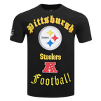 NFL PITTSBURGH STEELERS OLD ENGLISH T-SHIRT POUR HOMME (NOIR)