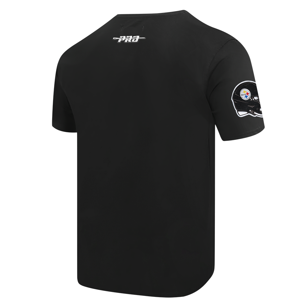 NFL PITTSBURGH STEELERS OLD ENGLISH T-SHIRT POUR HOMME (NOIR)