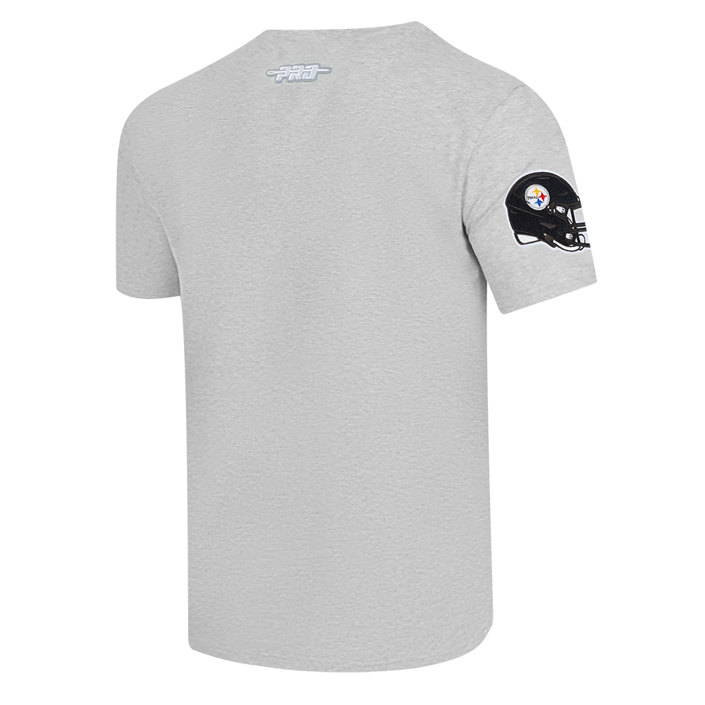 NFL PITTSBURGH STEELERS OLD ENGLISH T-SHIRT POUR HOMME (GRIS CHINÉ)