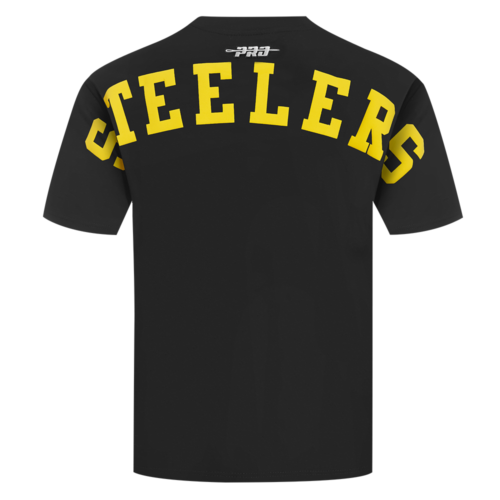 NFL PITTSBURGH STEELERS WINGSPAN MEN'S CJ DROP SHOULDER TEE (BLACK)