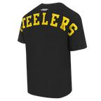 NFL PITTSBURGH STEELERS WINGSPAN MEN'S CJ DROP SHOULDER TEE (BLACK)