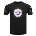 NFL PITTSBURGH STEELERS DIY PICK STITCH T-SHIRT EN JERSEY SIMPLE POUR HOMME (NOIR)