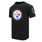 NFL PITTSBURGH STEELERS DIY PICK STITCH T-SHIRT EN JERSEY SIMPLE POUR HOMME (NOIR)