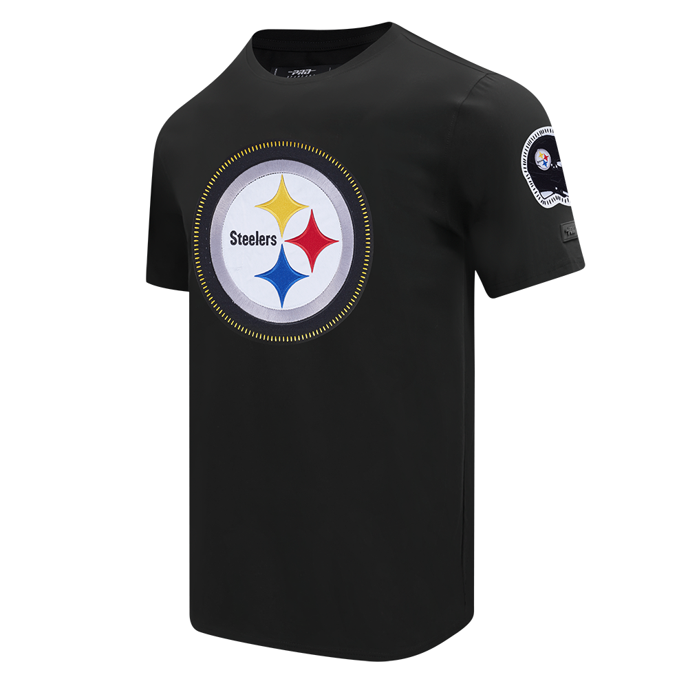 NFL PITTSBURGH STEELERS DIY PICK STITCH MEN'S SINGLE JERSEY TEE (BLACK)