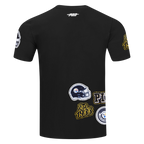 NFL PITTSBURGH STEELERS DIY PICK STITCH T-SHIRT EN JERSEY SIMPLE POUR HOMME (NOIR)
