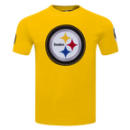 NFL PITTSBURGH STEELERS DIY PICK STITCH T-SHIRT EN JERSEY SIMPLE POUR HOMME (JAUNE)