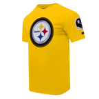 NFL PITTSBURGH STEELERS DIY PICK STITCH T-SHIRT EN JERSEY SIMPLE POUR HOMME (JAUNE)