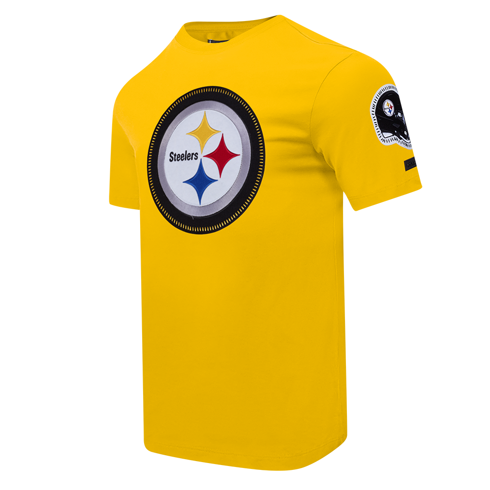 NFL PITTSBURGH STEELERS DIY PICK STITCH MEN'S SINGLE JERSEY TEE (YELLOW)