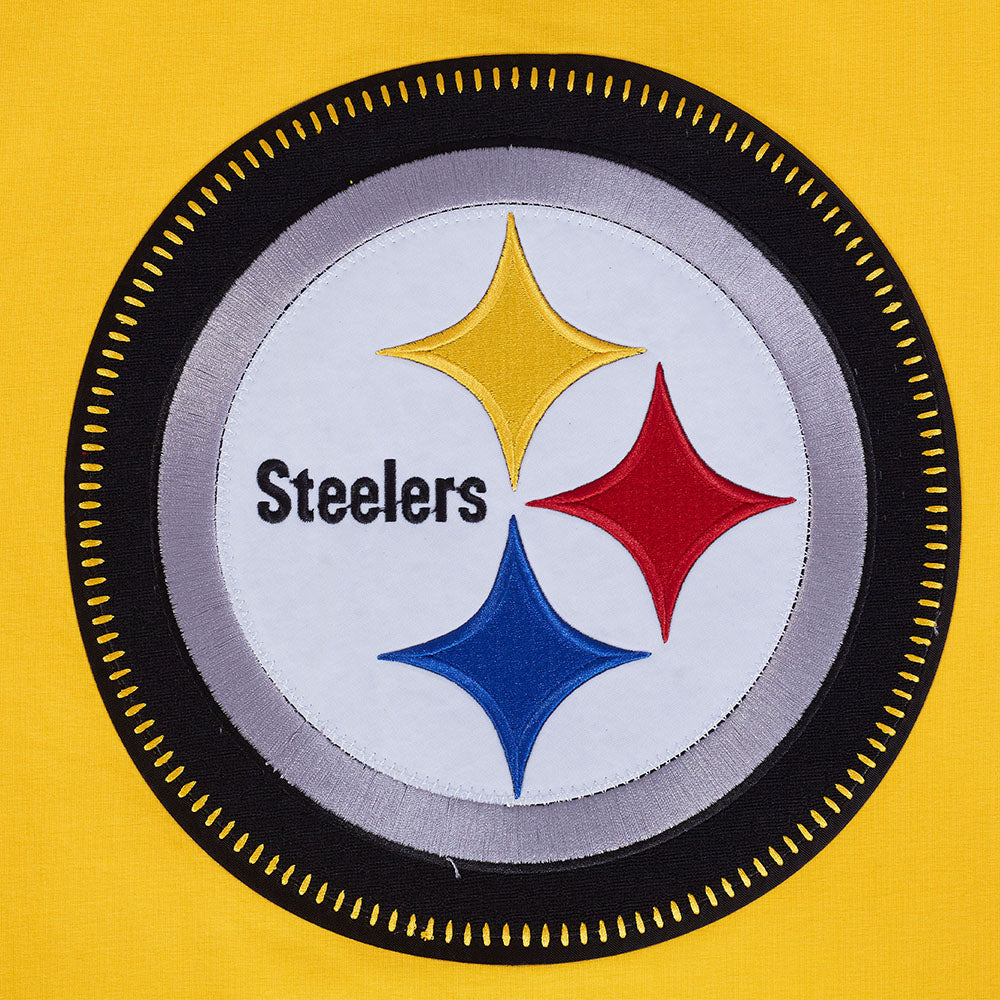 NFL PITTSBURGH STEELERS DIY PICK STITCH T-SHIRT EN JERSEY SIMPLE POUR HOMME (JAUNE)