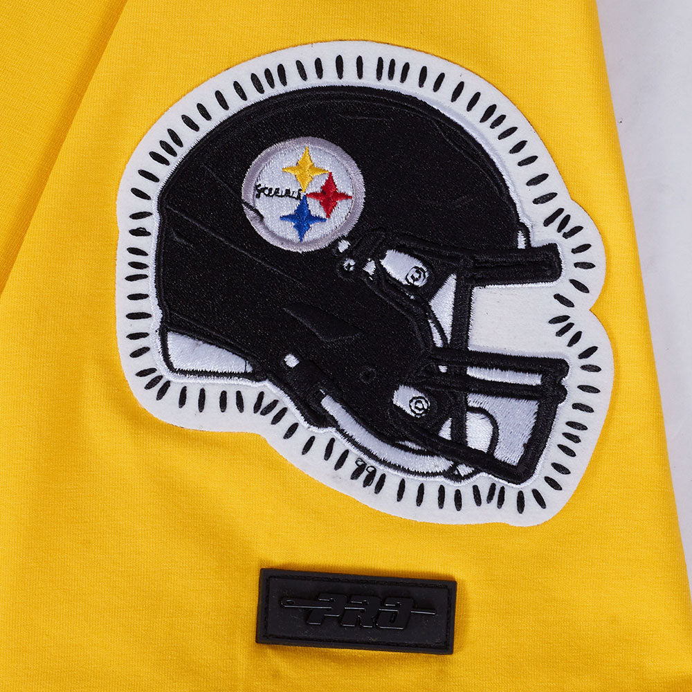 NFL PITTSBURGH STEELERS DIY PICK STITCH T-SHIRT EN JERSEY SIMPLE POUR HOMME (JAUNE)