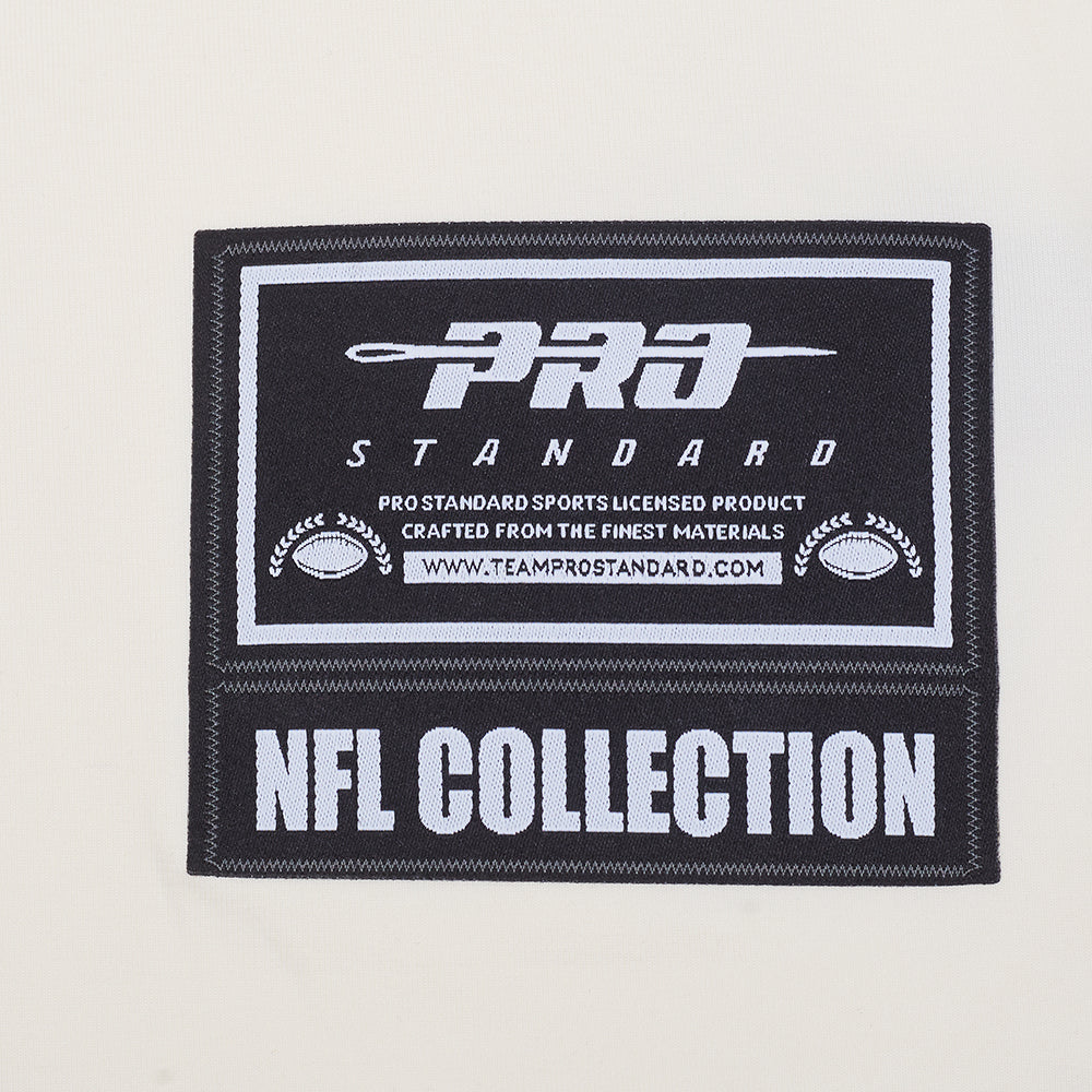 PITTSBURGH STEELERS REBEL ATHLETICS STACKED LOGO MEN'S SJ TEE (EGGSHELL)