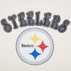 PITTSBURGH STEELERS REBEL ATHLETICS STACKED LOGO MEN'S SJ TEE (EGGSHELL)