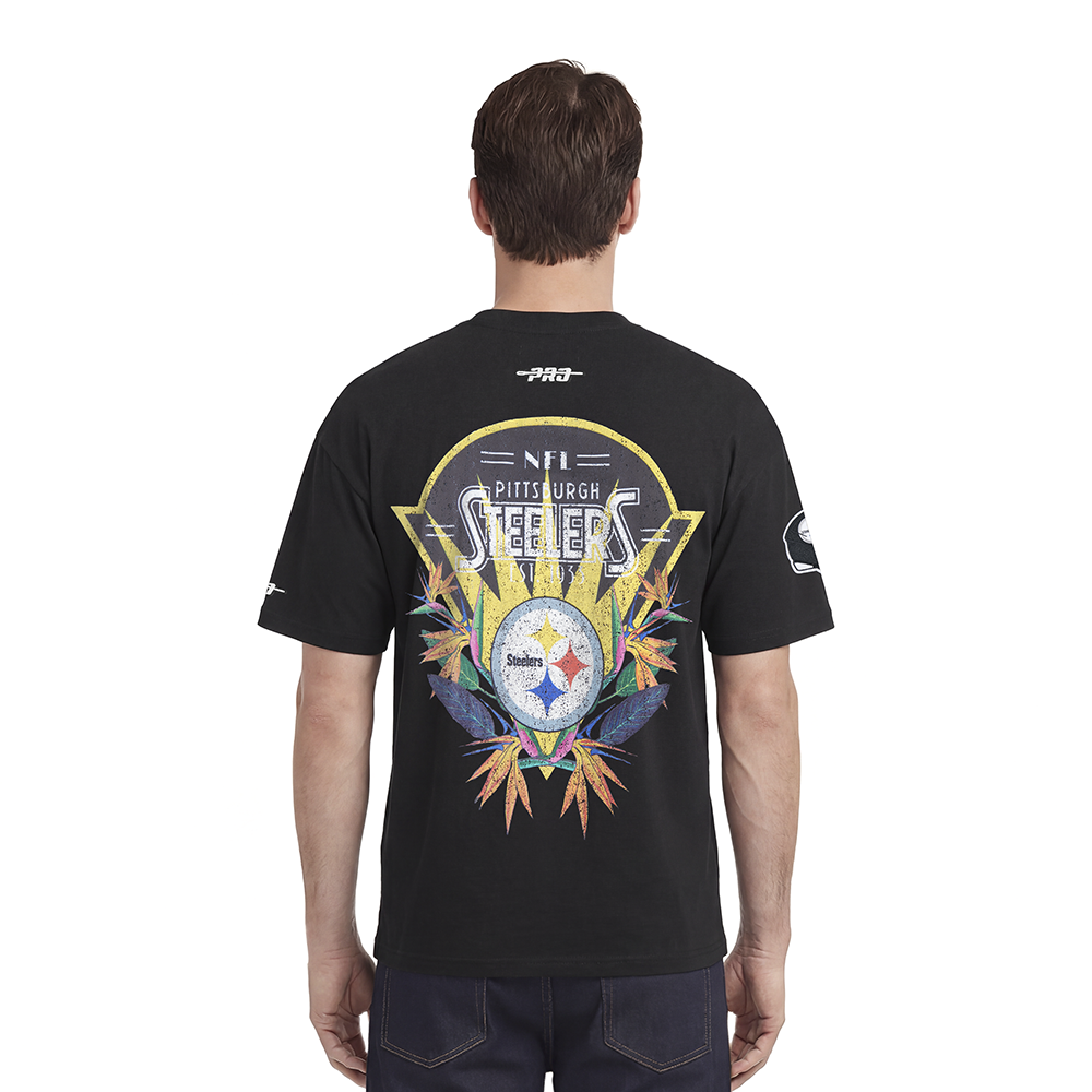 NFL PITTSBURGH STEELERS PARADISE MEN'S S/S TEE (BLACK)
