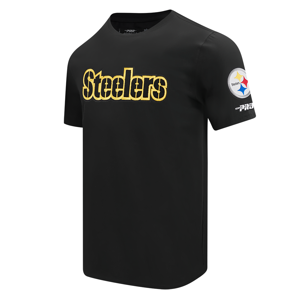 NFL PITTSBURGH STEELERS CLASSIC CHENILLE CHEMISE POUR HOMME (NOIR)