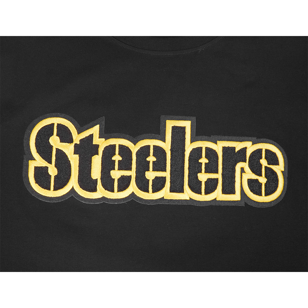 NFL PITTSBURGH STEELERS CLASSIC CHENILLE CHEMISE POUR HOMME (NOIR)