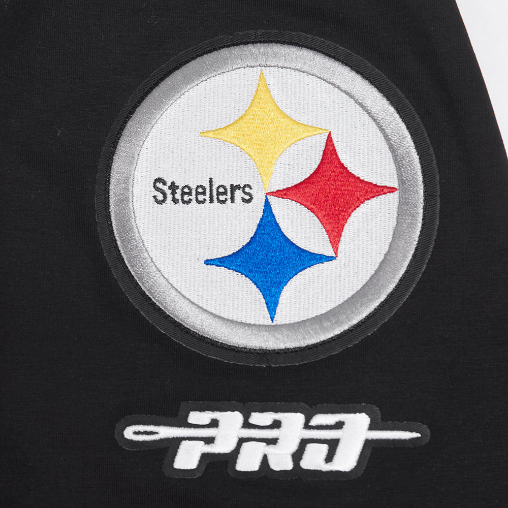 NFL PITTSBURGH STEELERS CLASSIC CHENILLE CHEMISE POUR HOMME (NOIR)
