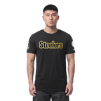 NFL PITTSBURGH STEELERS CLASSIC CHENILLE CHEMISE POUR HOMME (NOIR)