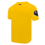 NFL PITTSBURGH STEELERS CLASSIC CHENILLE T-SHIRT À MANCHES COURTES POUR HOMME (JAUNE)