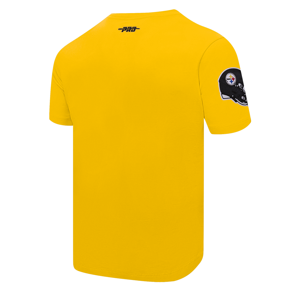 NFL PITTSBURGH STEELERS CLASSIC CHENILLE T-SHIRT À MANCHES COURTES POUR HOMME (JAUNE)