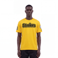 NFL PITTSBURGH STEELERS CLASSIC CHENILLE T-SHIRT À MANCHES COURTES POUR HOMME (JAUNE)