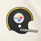NFL PITTSBURGH STEELERS FIRST TEAM T-SHIRT À MANCHES RAGLAN POUR HOMME (COQUILLE D'ŒUF/NOIR)