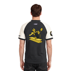 NFL PITTSBURGH STEELERS FIRST TEAM T-SHIRT À MANCHES RAGLAN POUR HOMME (COQUILLE D'ŒUF/NOIR)